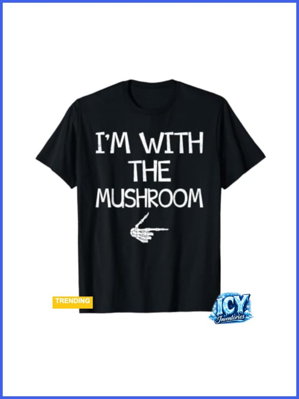 Mushroom Halloween Couples Matching T-Shirt V-Neck Short Sleeve